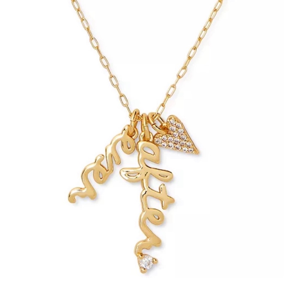 Kate Spade Necklace NWT / Heart Ever After Multi-Charm Pendant Necklace